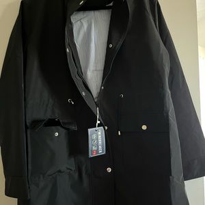 Ladies hooded raincoat